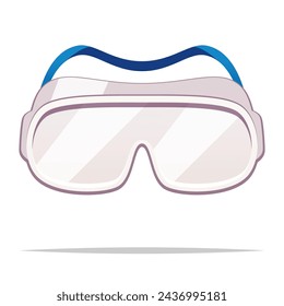 Safety goggles glasses vector isolated illustration