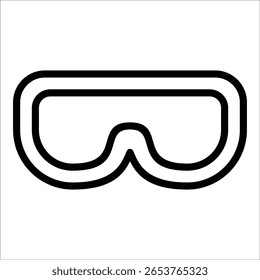 Safety Goggles Icon Element For Design