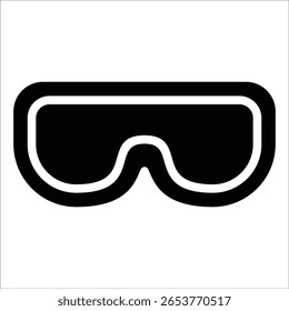 Elemento del icono de las gafas de seguridad para el diseño