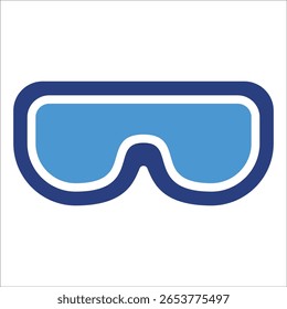 Elemento del icono de las gafas de seguridad para el diseño