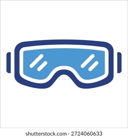 Elemento del icono de las gafas de seguridad para el diseño