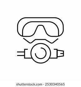 safety goggles icon sign vector