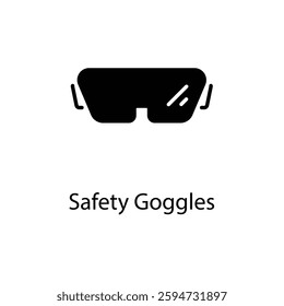 Safety Goggles icon in vector stock illustration