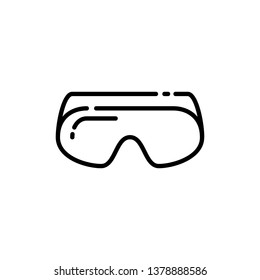 Safety Goggles outline icon