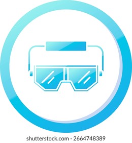Safety googles Line vector Icon Design