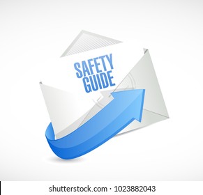 safety guide mail concept. illustration design graphic