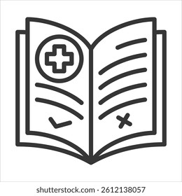 Safety Guideline Icon Vector Illustration Outline