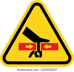señalización de mano de seguridad en estilo de arte vectorial