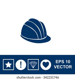 Safety Hard Hat Vector Icon.