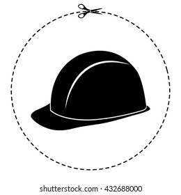 safety hard hat vector icon