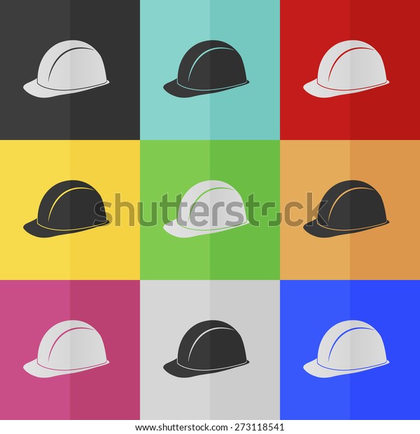 colored hard hats