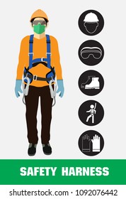 safety harness , construction vector
