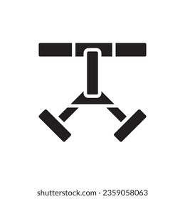 Safety Harness Filled Icon Vector Illustration