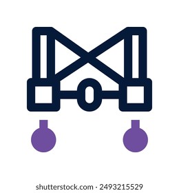 safety harness icon. vector dual tone icon for your website, mobile, presentation, and logo design.