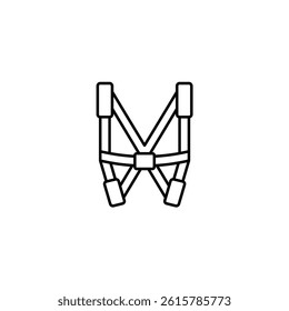 Safety Harness illustration line icon icons design