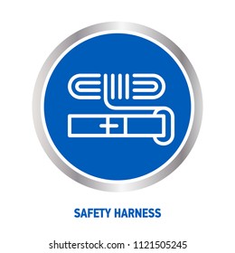 safety harness vector symbol