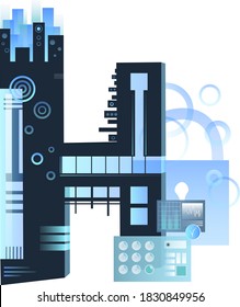 Safety height icon - technology