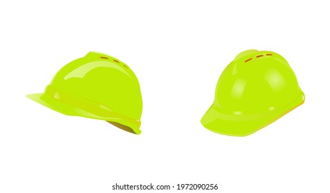 Safety Helmet Construction Icon Vector Illustration
