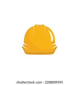Icono del vector de construcción de casco de seguridad