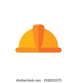 Safety Helmet Flat Icon Logo Illustration Vector Isolated. Labour Day, May Day, Industry, And Construction Icon-Set. Suitable For Web Design, Logo, App, And Upscale Your Business.