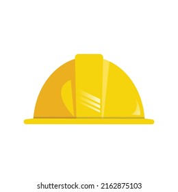 Safety Helmet Flat Icon Logo Illustration Vector Isolated. Labour Day, May Day, Industry, And Construction Icon-Set. Suitable for Web Design, Logo, App, and Upscale Your Business.