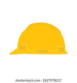 Safety Helmet Flat Illustration. Clean Icon Design Element on Isolated White Background