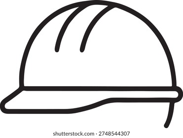 Safety helmet hard hat for construction site icon