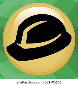 Safety helmet icon.