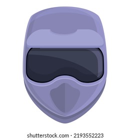 Safety helmet icon cartoon vector. Biker clothes. Bike part