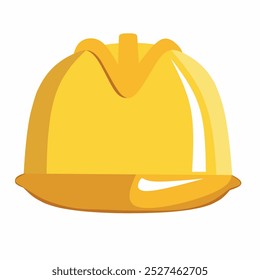 Safety helmet icon design image isolated on white background flat vector illustration.