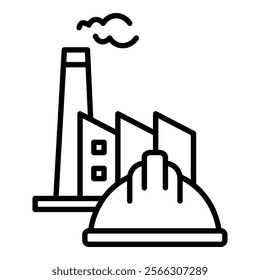 Safety Helmet Icon Element For Design