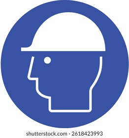 Safety Helmet Icon - Protective Gear Symbol for Workplace Safety