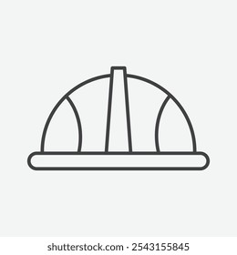 Safety helmet icon set. vector illustration.