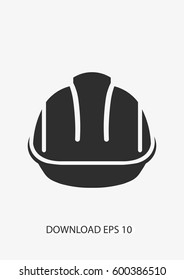 Safety helmet icon. Vector