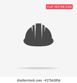 Safety Helmet Icon. Vector Concept Illustration For Design.