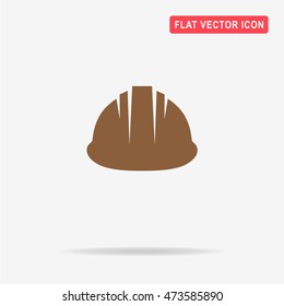 Safety helmet icon. Vector concept illustration for design.