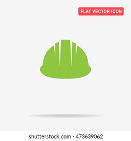 Safety helmet icon. Vector concept illustration for design.
