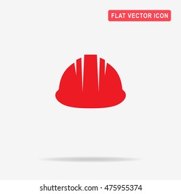 Safety helmet icon. Vector concept illustration for design.