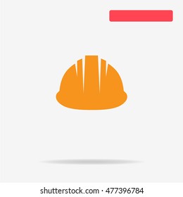 Safety helmet icon. Vector concept illustration for design.
