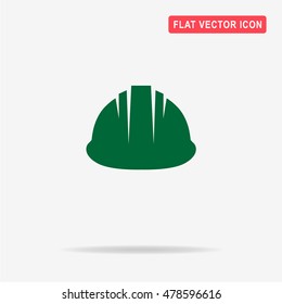 Safety helmet icon. Vector concept illustration for design.