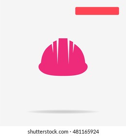 Safety helmet icon. Vector concept illustration for design.