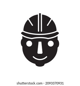 icono de casco de seguridad plantillas de diseño vectorial blancas en el fondo