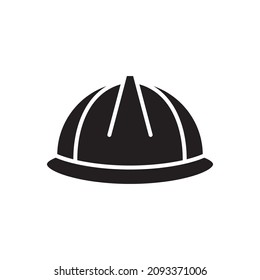 icono de casco de seguridad plantillas de diseño vectorial blancas en el fondo