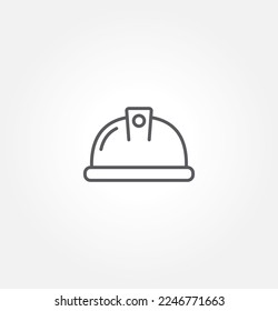 safety helmet icon vector illustration logo template for many purpose. Isolated on white background.