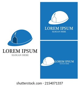 Safety  helmet industry logo vector