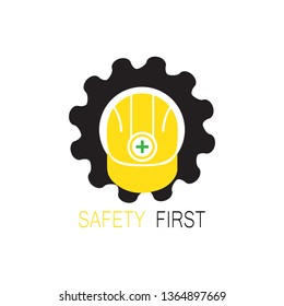 Safety Helmet Logo Stock Vector (royalty Free) 1364897669 