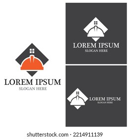 Safety Helmet logo Vector Template