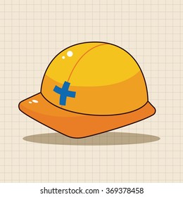 safety helmet theme elements 