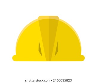Safety helmet vector illustration. Construction, work, industrial, builder, engineer, danger. Can use for logo, infographic, banner, poster, web design. Isolated for web design on white background.