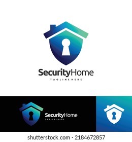 safety home or home security shield logo